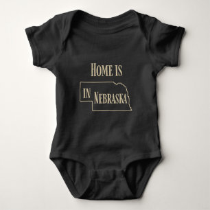 Body Para Bebé Casa en Nebraska (arena en la oscuridad)