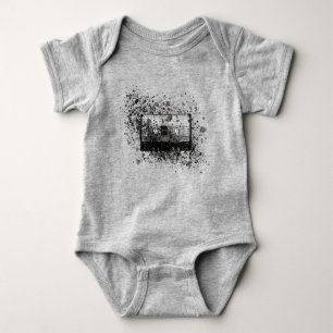 Body Para Bebé Casete de audio retro