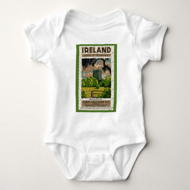 Body Para Bebé Castillo Vintage Blarney (Anverso)