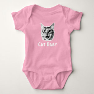 Body Para Bebé Cat Baby Retro