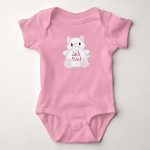 Body Para Bebé Cat Baby Shower Kitty Pink