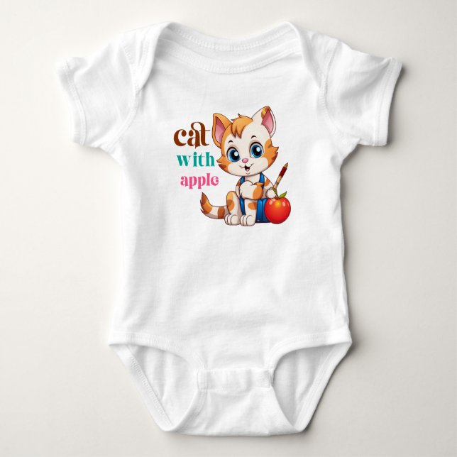 Body Para Bebé Cat Con Apple-85242 (Anverso)