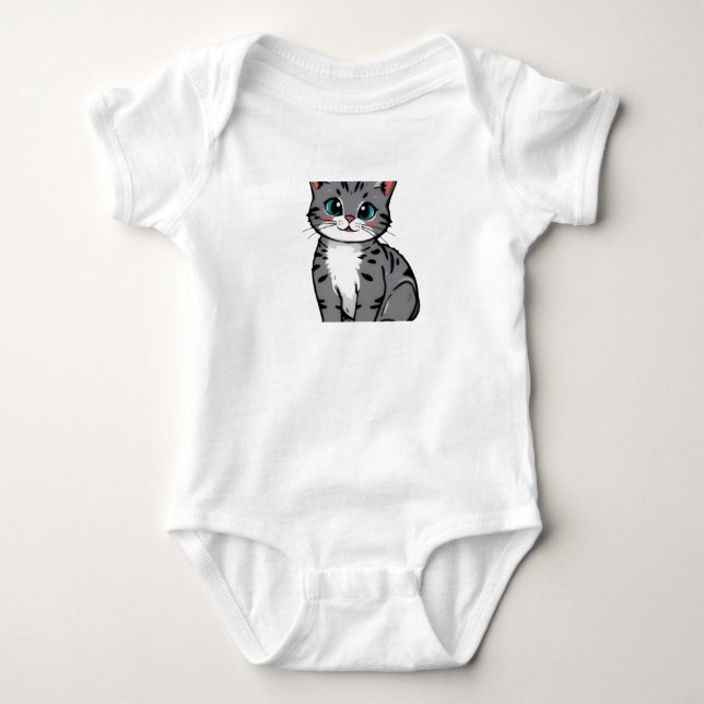Body Para Bebé Cat design  (Anverso)