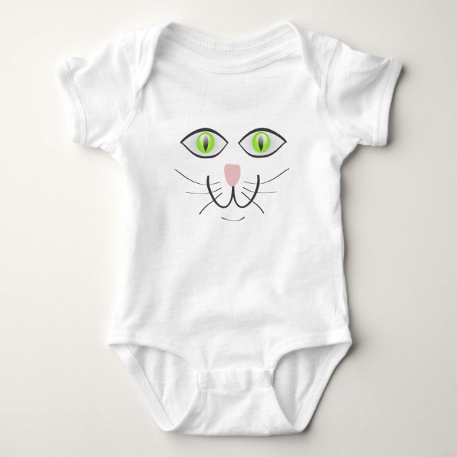Body Para Bebé Cat Funny Face Personalizado-29034 (Anverso)