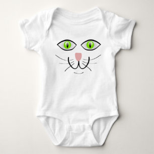 Body Para Bebé Cat Funny Face Personalizado-29034