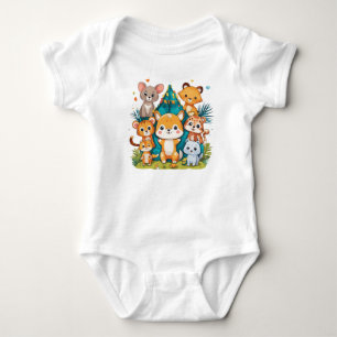 Body Para Bebé cat T-Shirt