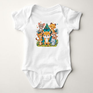 Body Para Bebé cat T-Shirt