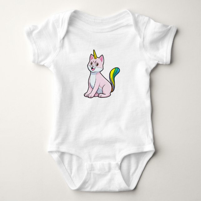 Body Para Bebé Cat Unicorn (Anverso)
