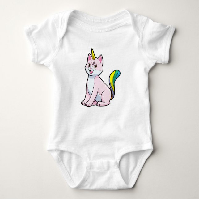 Body Para Bebé Cat Unicorn (Anverso)