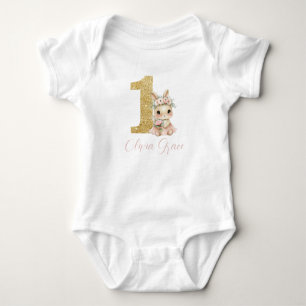 Body Para Bebé Cate Ballerina Conejo Conejo Conejo Primer Cumplea