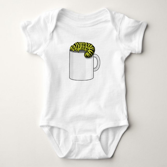 Body Para Bebé Caterpillar con Mug (Anverso)