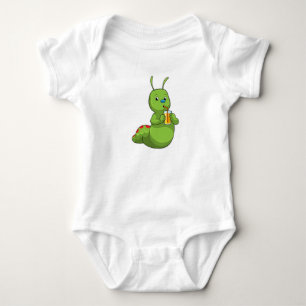 Body Para Bebé Caterpillar con zumo de Naranja de vidrio