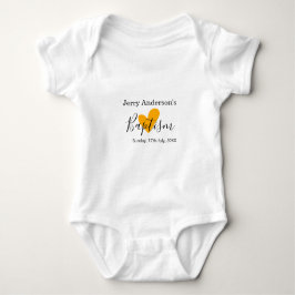 Body Para Bebé Catholic baptism kids modern simple QR minimal