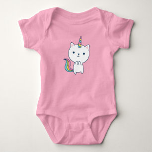 Body Para Bebé Caticorn Bodysuit de bebé Rosa