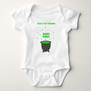 Body Para Bebé Cauldron y Bubbling Green Brew Halloween