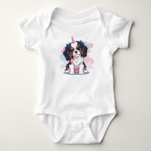 Body Para Bebé Cavalier King Charles Pastel Unicorn