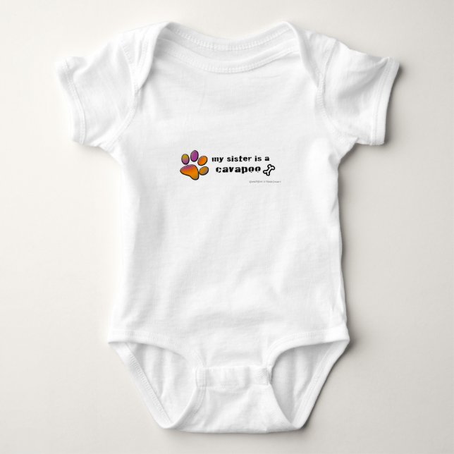 Body Para Bebé cavapoo (Anverso)
