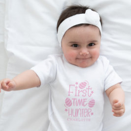Body Para Bebé Cazador de huevos de Pascua personalizado adorable