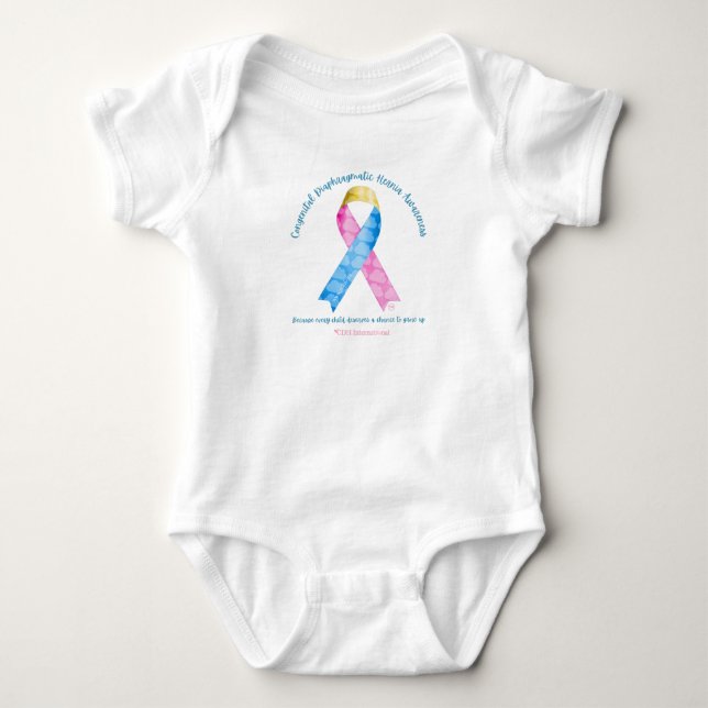 Body Para Bebé (CDHAR-01) CDH Awareness Ribbon Baby Bodysuit (Anverso)