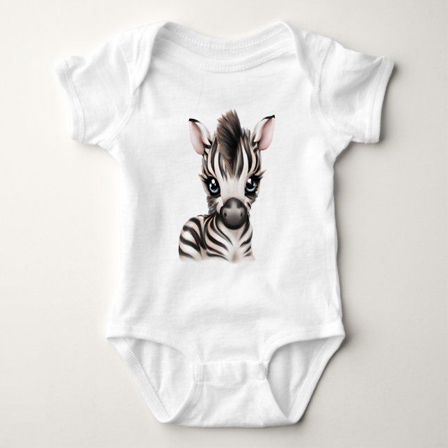 Body Para Bebé Cebra Bebé Adorable (Anverso)