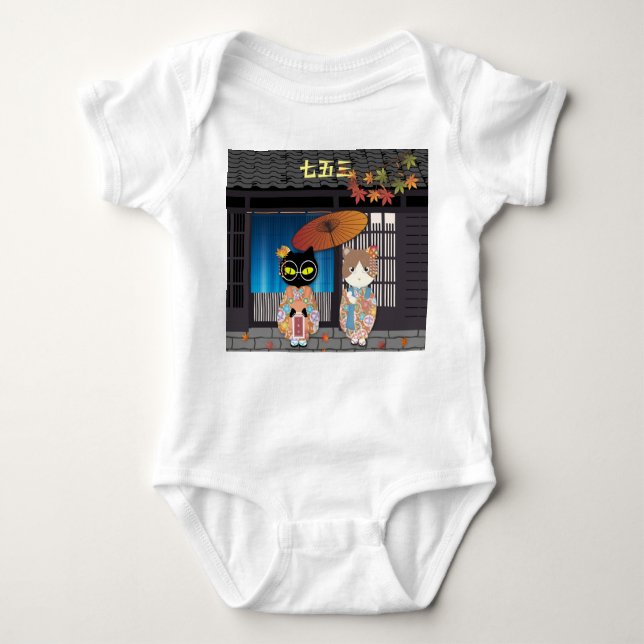 Body Para Bebé Celebración 7-5-3 de la Poiluna (Anverso)