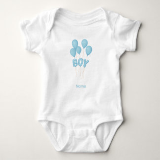 Body Para Bebé Celebración de globo bebé niño azul