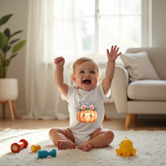 Body Para Bebé Celebración del 1er Cumpleaños de Adorable Pequeño (Subido por el creador)