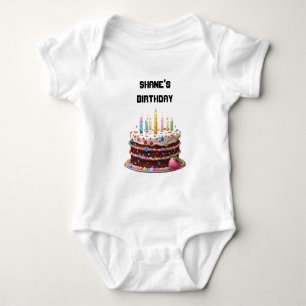 Body Para Bebé Celebración personalizada de Personalizado de vela