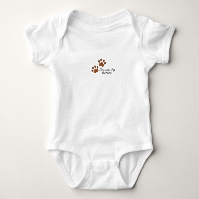 Body Para Bebé Celebrate first steps in style. Baby Bodysuit  (Anverso)