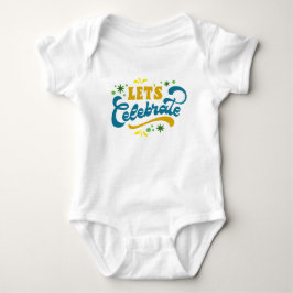 Body Para Bebé Celebremos | Diseño Fiesta festivo
