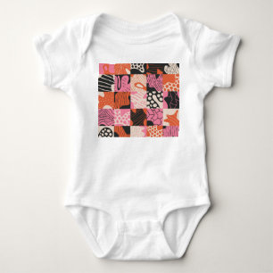 Body Para Bebé Células Doodle: Diseño de Patrón Geométrico.