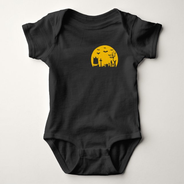 Body Para Bebé Cementerio de Halloween (Anverso)