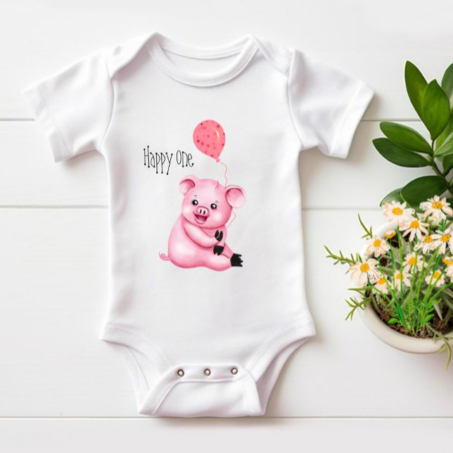 Body Para Bebé Cerdito lindo (Subido por el creador)