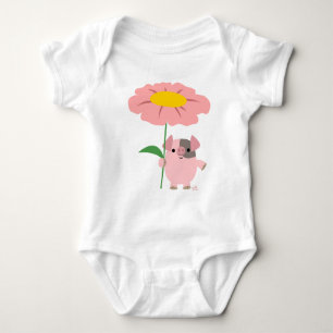 Body Para Bebé Cerdo con un niño de regalo (chica)