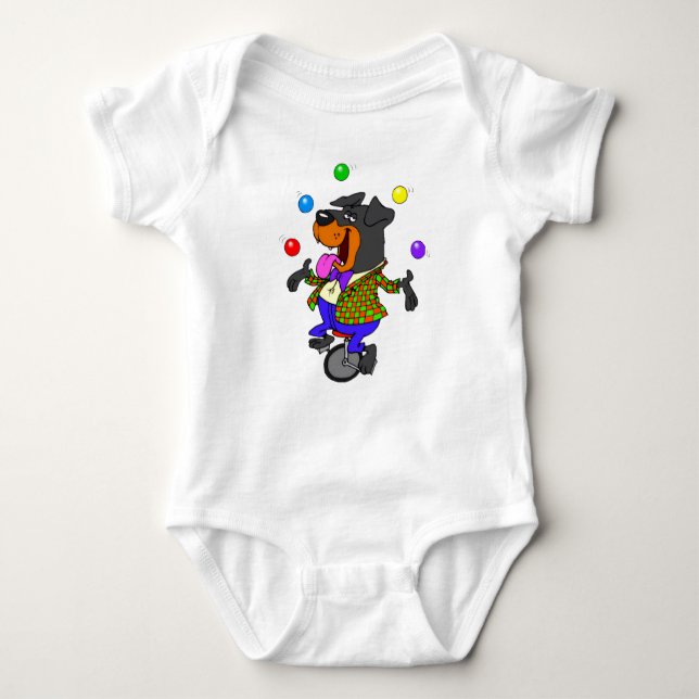 Body Para Bebé Cerdo gracioso Circus Baby-T-Shirt (Anverso)