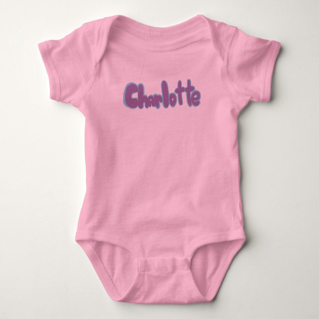 Body Para Bebé Charlotte  (Anverso)