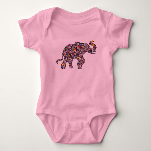 Body Para Bebé Cheetah Elephant (Anverso)