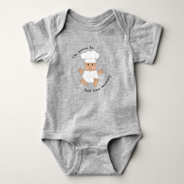 Body Para Bebé Chef mommy (Anverso)