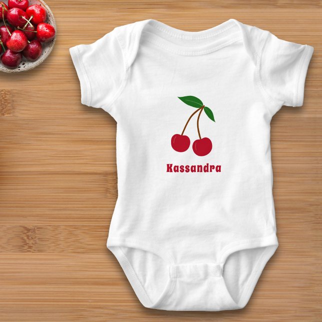 Body Para Bebé Cherry (Cherry Baby Bodysuit)