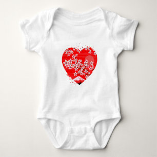 Body Para Bebé Cherry Blossom Heart