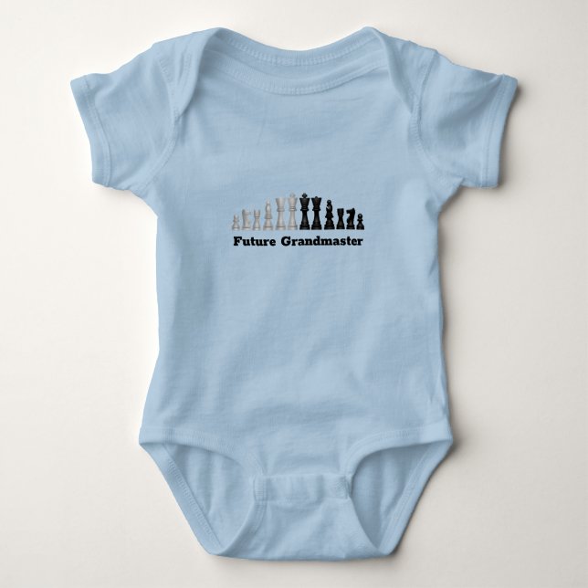 Body Para Bebé Chess Pieces Diseño Baby Bodysuit (Anverso)