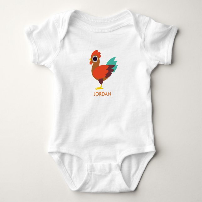 Body Para Bebé Chester el gallo (Anverso)