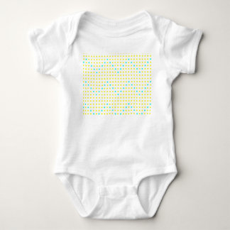 Body Para Bebé Chevron de Aqua Amarillo Dots ZigZag Baby Bodysuit