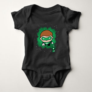 Body Para Bebé Chibi Linterna verde volando por el espacio