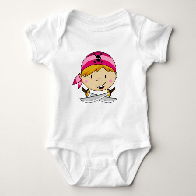 Body Para Bebé Chica Bandana Pirate Tee (Anverso)