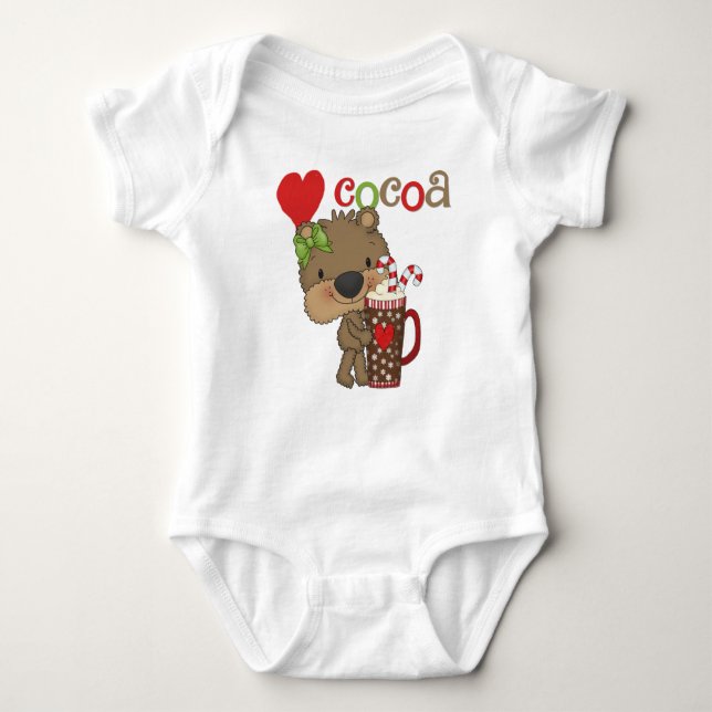 Body Para Bebé Chica Bear Cocoa Love (Anverso)