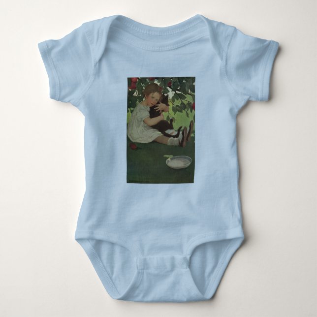 Body Para Bebé Chica con gatito (Anverso)