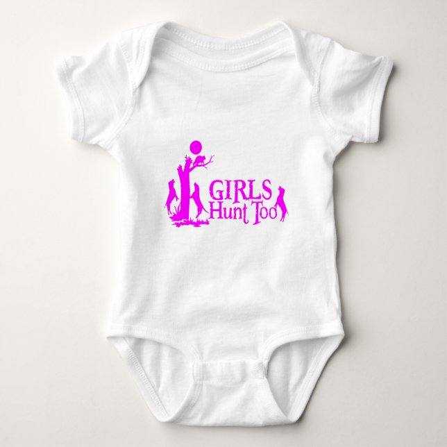 BODY PARA BEBÉ CHICA COON HUNTING (Anverso)
