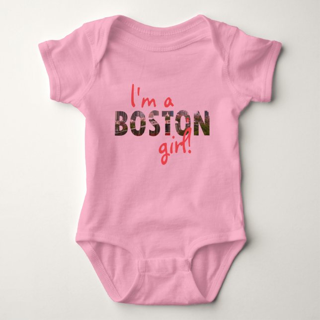 Body Para Bebé ¡Chica de Boston! (Anverso)