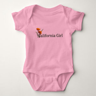 Body Para Bebé Chica de California alimenta a 2 niños